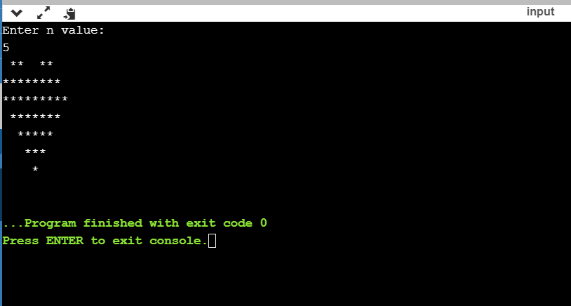 Java Code 2 _ To Print the Heart Shaped Pattern using * - Let's Learn ...
