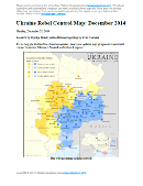 Detailed map of pro-Russian rebel control in Ukraine's eastern provinces of Donetsk and Luhansk, claimed by the breakaway Donetsk People's Republic and Lugansk People's Republic. Updated to December 21, 2014