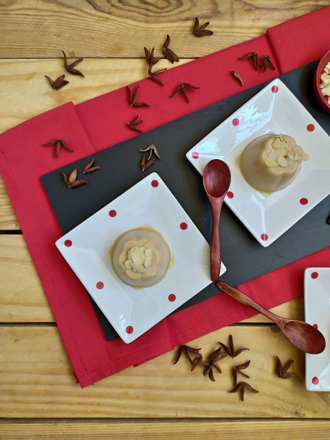 Flanes de turrón sin horno. Receta fácil sin huevo. De aprovechamiento, turrón de Xixona. Postre fácil, rico, navidad, Cuca