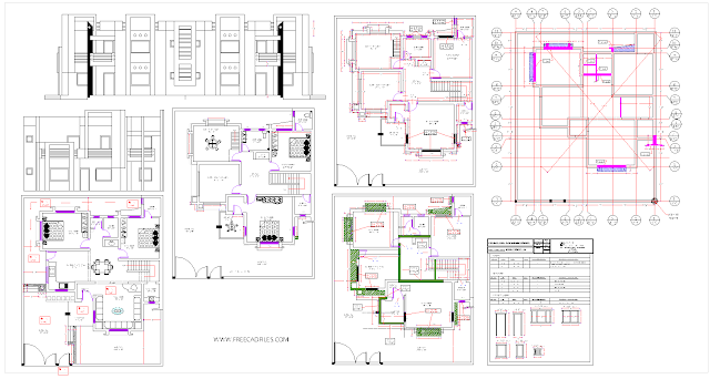 Residence Architectural DWG Details (40'x50')