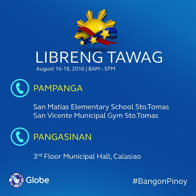 Libreng Tawag for Pampanga & Pangasinan