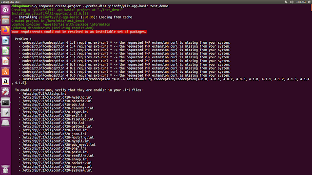 codeception/codeception 4.1.5 requires ext-curl * -> the requested PHP extension curl is missing from your system.