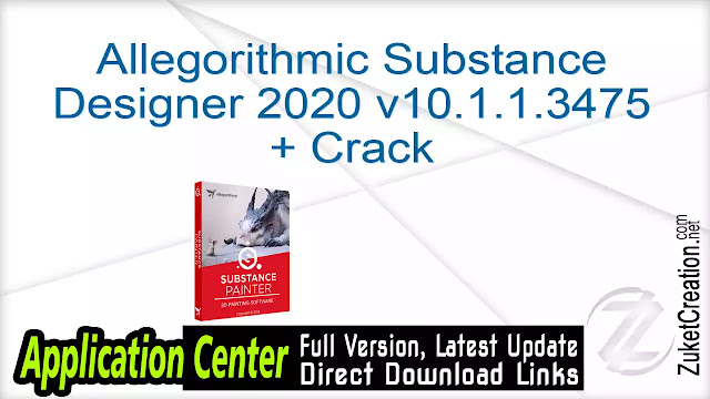 Allegorithmic Substance Designer 2020 v10.1.1.3475 + Crack Allegorithmic Substance Designer 2020 v10.1.1.3475 + Crack