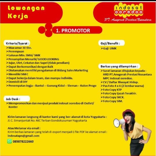 LOWONGAN%2BINDOSAT - Bursa Kerja