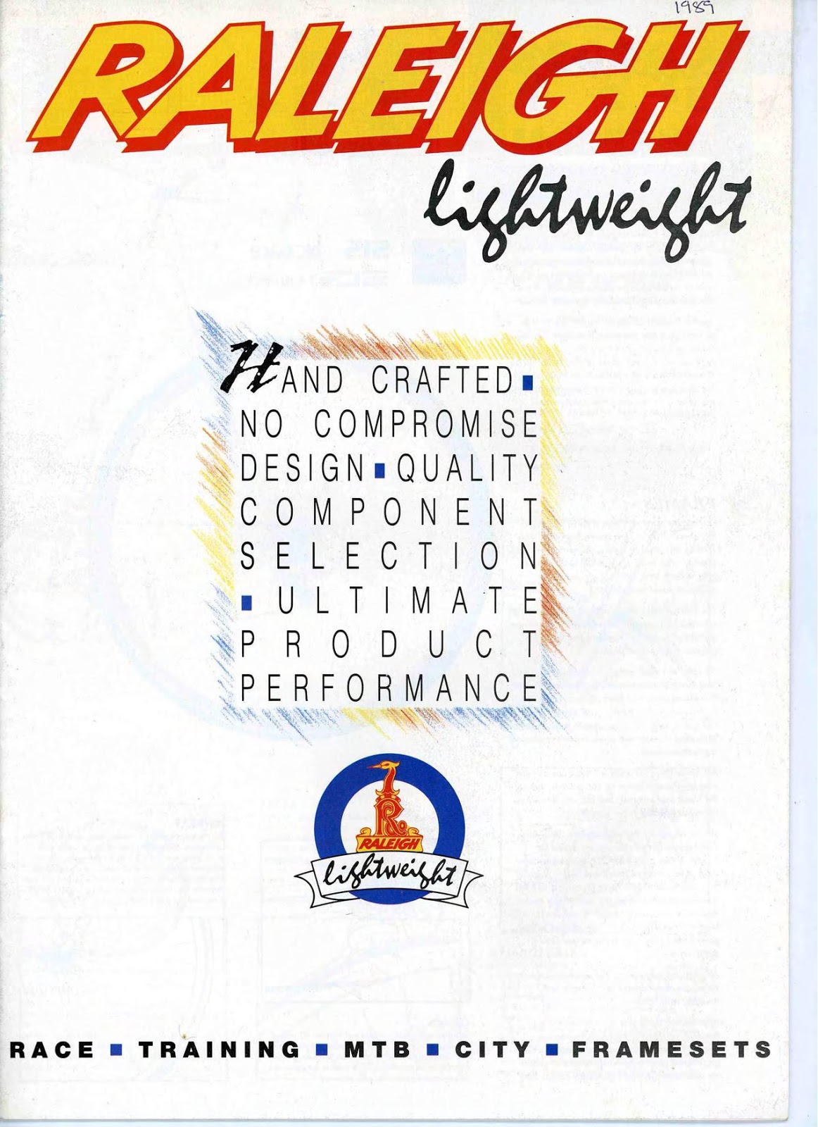 CATALOGUES RALEIGH RALEIGH 1989