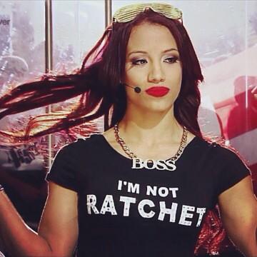 Sasha Banks I'm Not Ratchet shirt.  PYGear.com