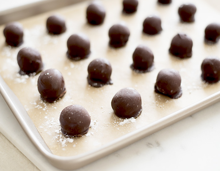 Protein Treats By Nicolette : Chocolate Coated Peanut Butter Truffles