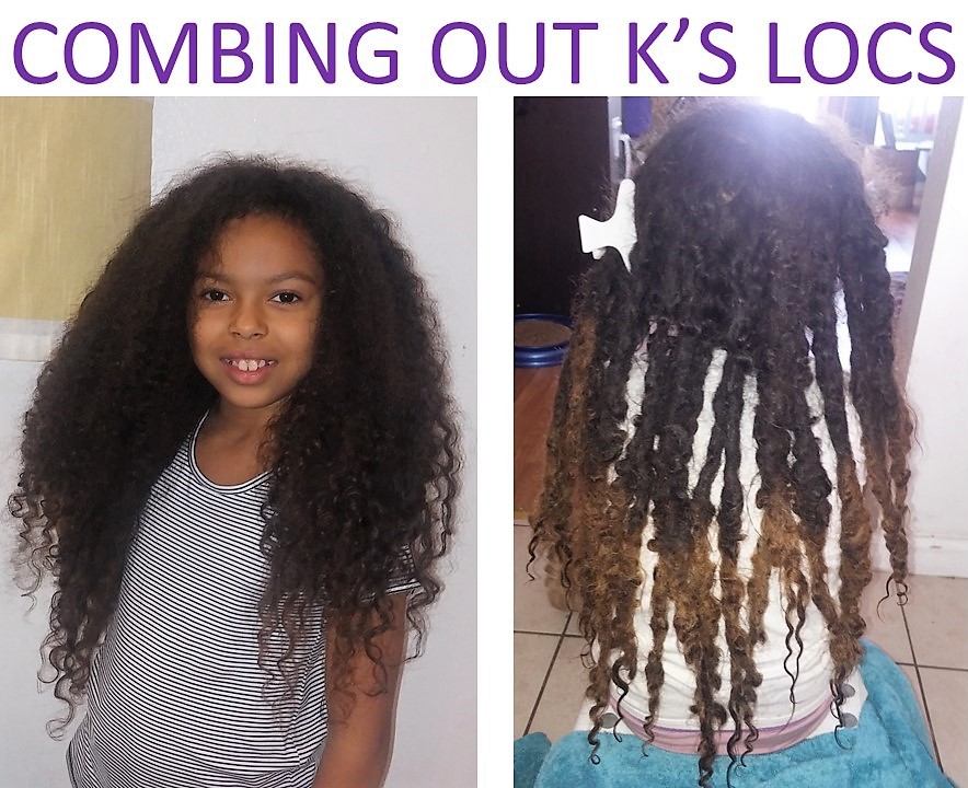 Crafty Earth Mama: How To Comb Out Locs / K's 5 Year Loc Journey