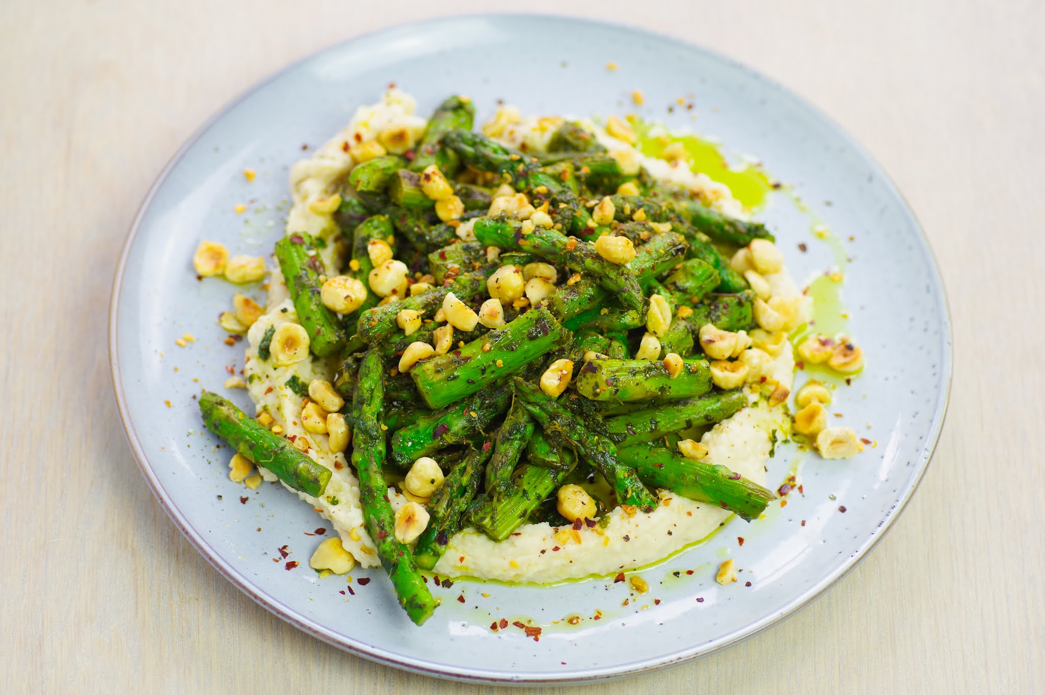 Herby Asparagus with Toasted Hazelnuts Euphoric Vegan