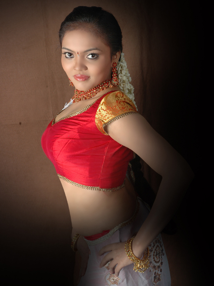 Actress Nikisha Desi Traditional Styles Spicy