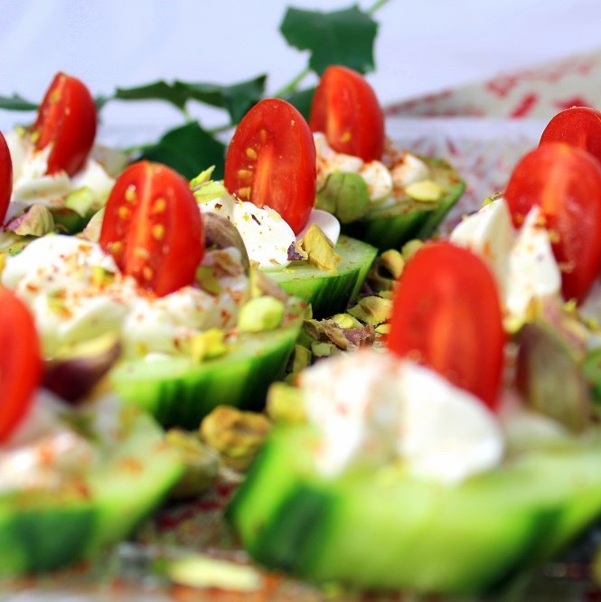 52 Ways to Cook HOLIDAY Cucumber Bites Appetizers with Herb Cream