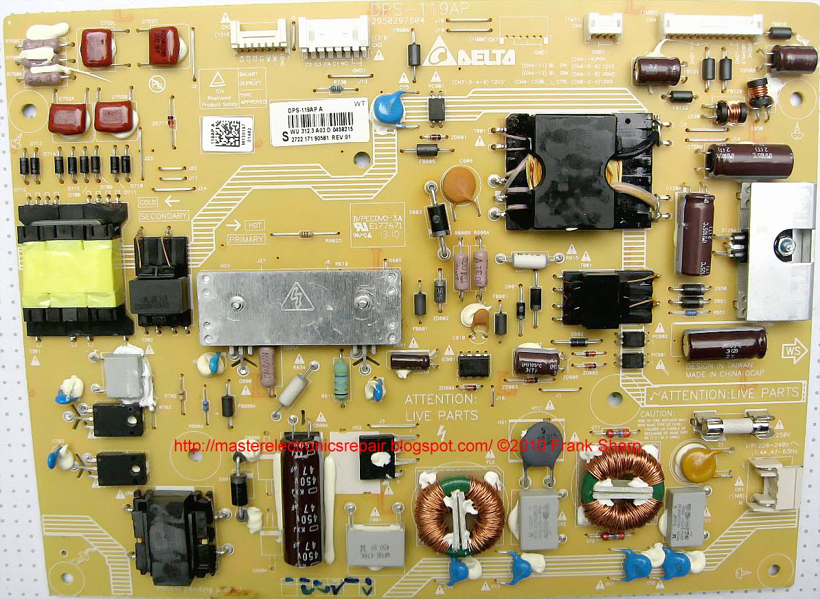 Master Electronics Repair ! REPAIR / SERVICING TV PHILIPS 40PFL5527H