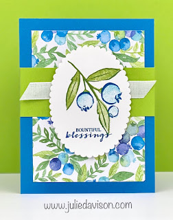 Stampin' Up! Sale-a-Bration 2021 Berry Blessings Bundle ~ www.juliedavison.com #stampinup #saleabration