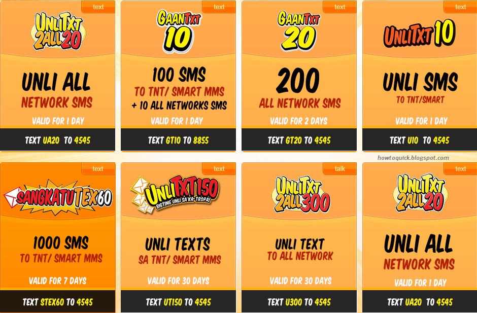 Sean Knows Technology List Of SMART And Talk N Text Promos