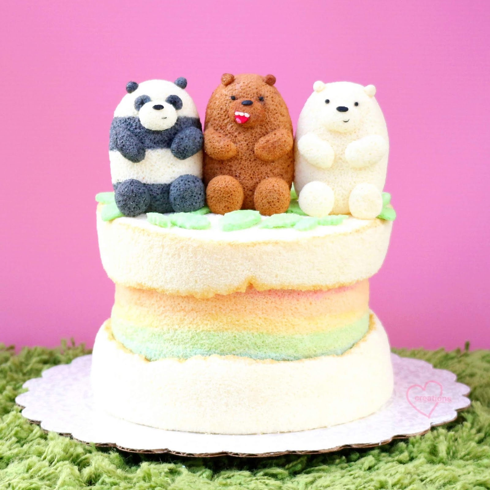 Featured image of post Fondant We Bare Bears Cake It is a collection figurine consisting of three bears and supports