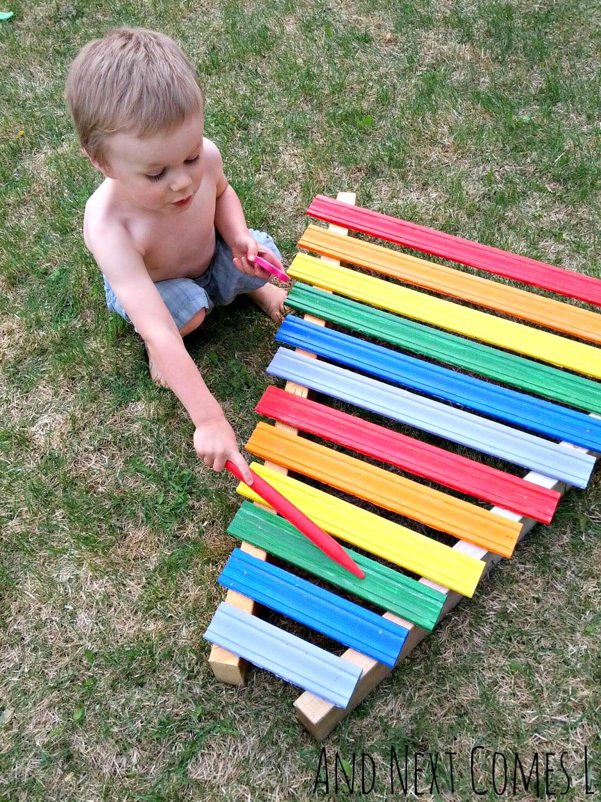 Homemade Rainbow Xylophone And Next Comes L Hyperlexia Resources