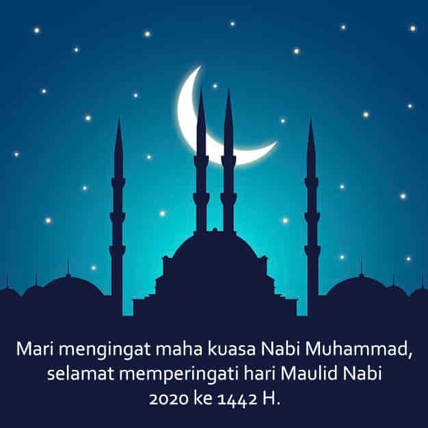 gambar kata ucapan selamat maulid nabi