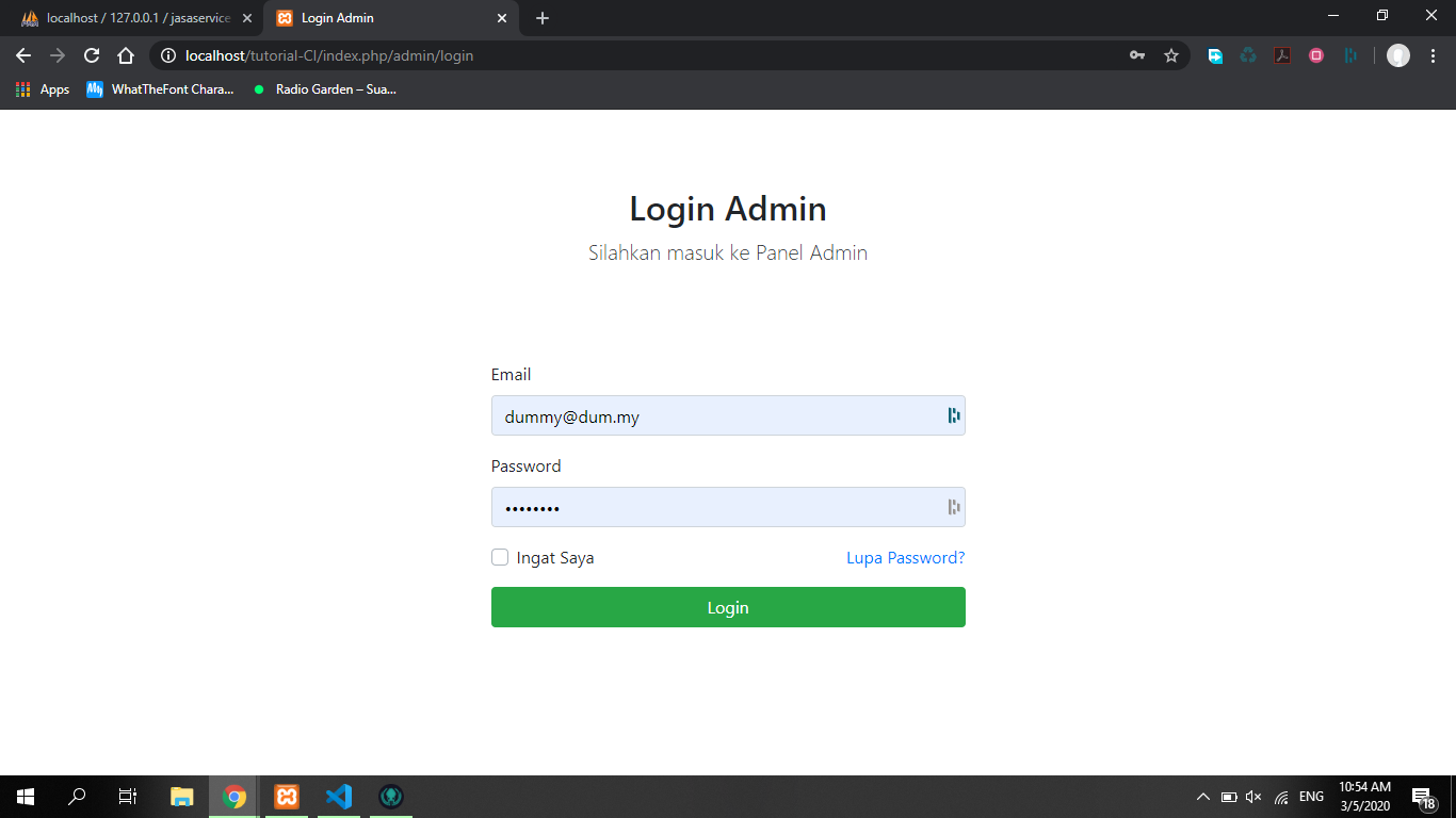 Buat application/controllers/admin/Login.php 4. Membuat View Buat applicati...