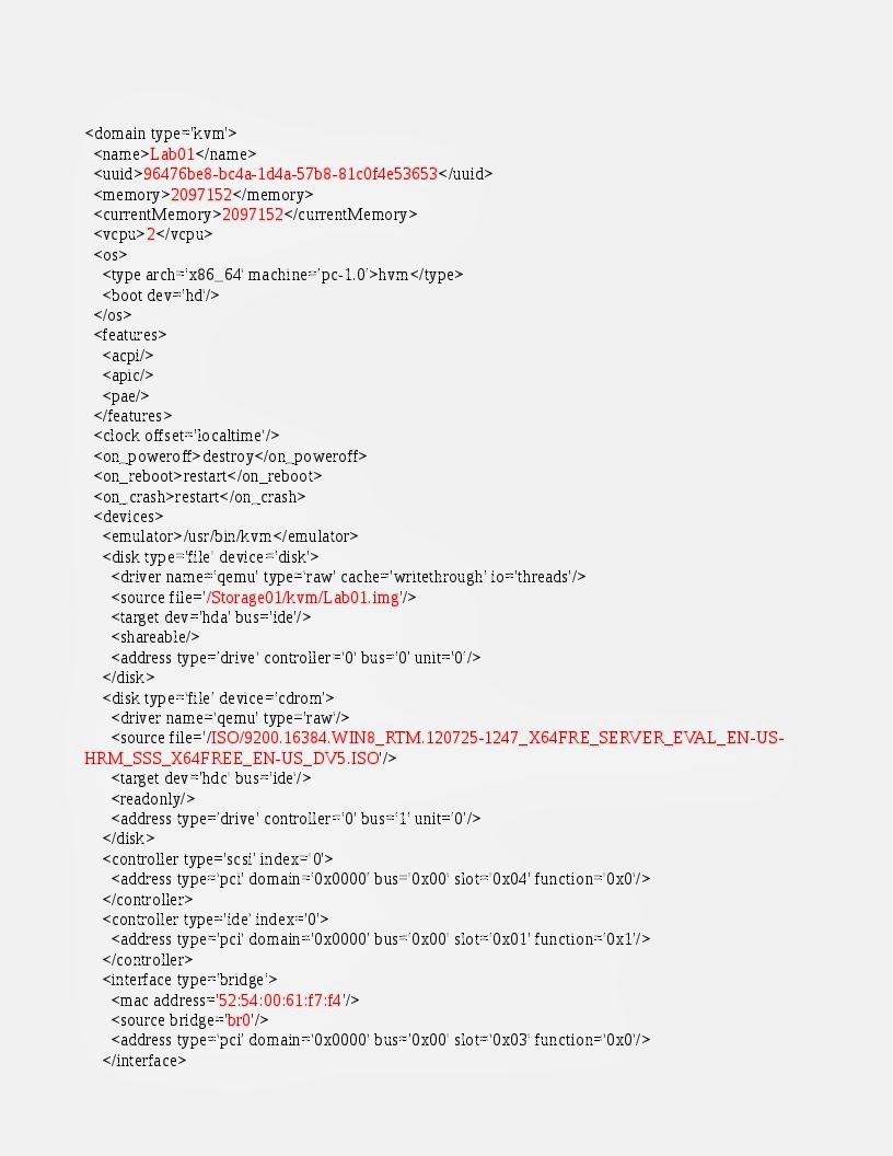 PhoneSpin KernelBased Virtual Machine (KVM) configuration sample