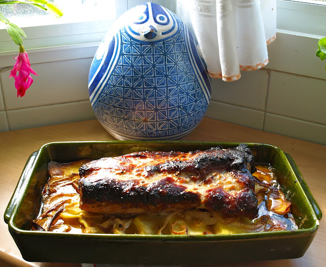 Cocinar es vivir y Bordar también: Lomo de cerdo asado / Roast pork sirloin