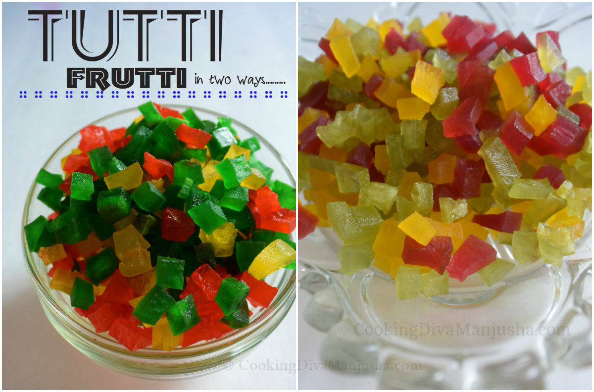 HOW TO -make tutti frutti at home in 2 different ways|Candied Papaya ...