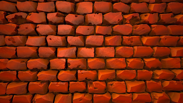 Bricks illustration to use as desktop wallpaper 1080 pixels