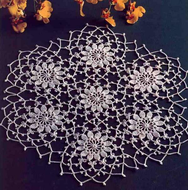 Lace Doily Crochet Pattern A Flower Motif