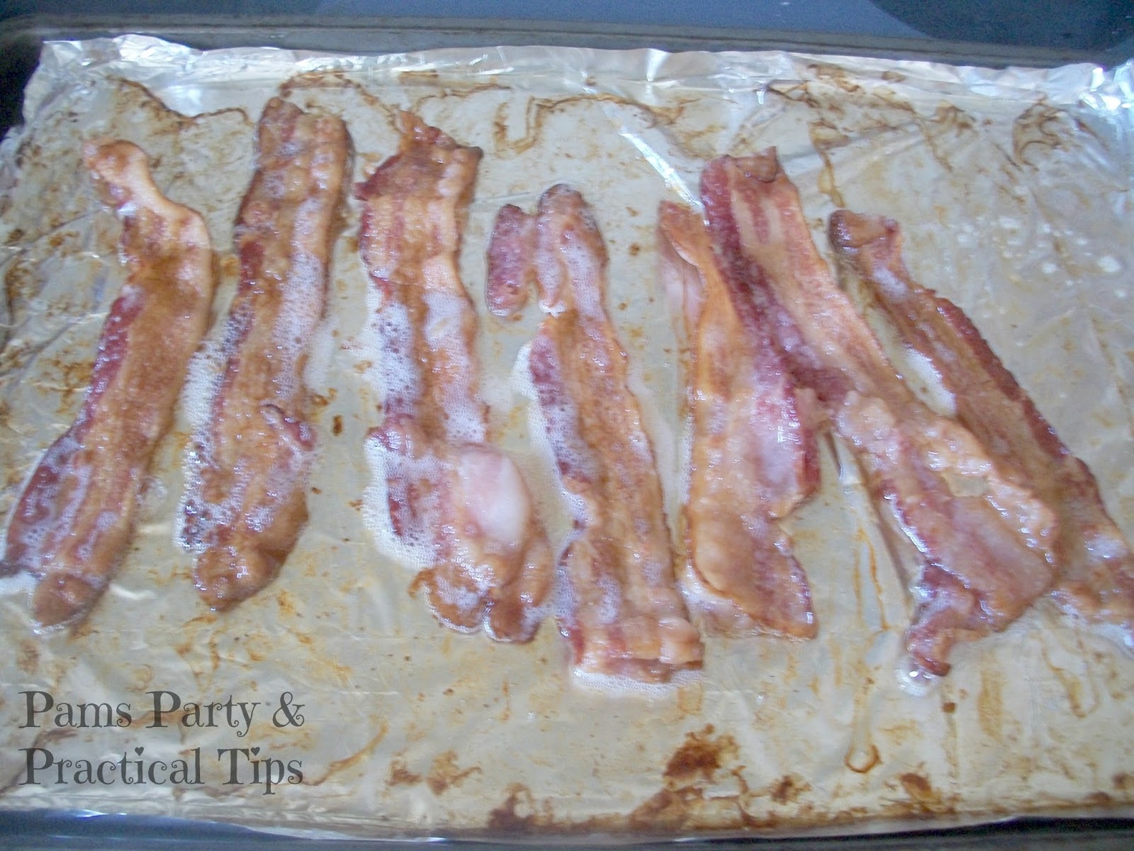 Making bacon in the oven cooks them perfectly without the mess