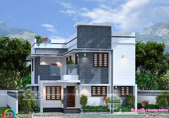 Floor plan and elevation 1720 sq-ft home