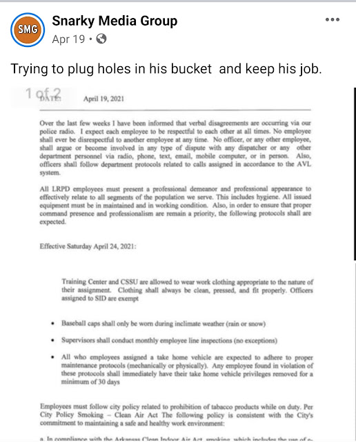 Bad City of Little Rock LRPD chief caught in another lie