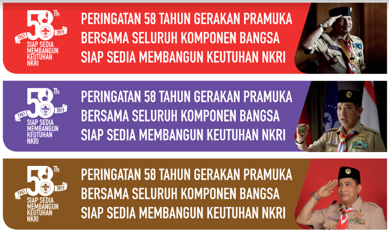 Tema dan Logo Resmi Peringatan HUT Pramuka Ke58 Tahun
