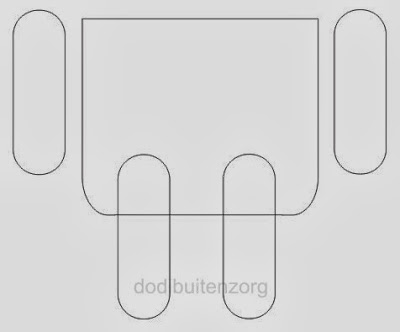 Prletakan Kotak Kaki Dan Tangan Logo Android