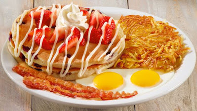 Denny's Red, White & Blue Pancake Breakfast