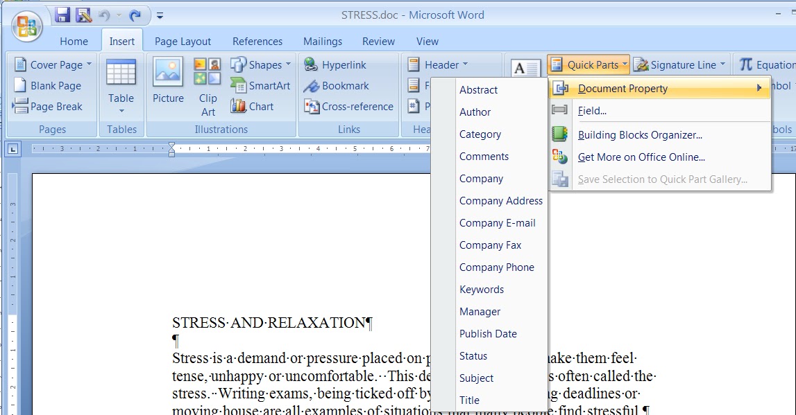 Microsoft Office 2010: MicroSoft Word 2010 Screen Layouts

