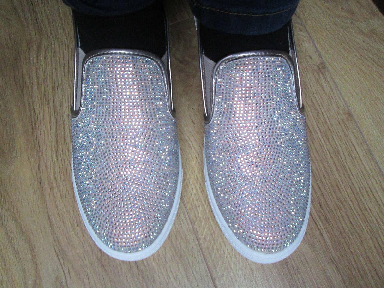 kurt geiger flat sparkly shoes