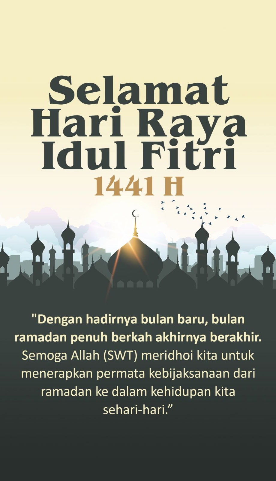 Gambar Ucapan Selamat Hari Raya Idul Fitri 1441 H 2020