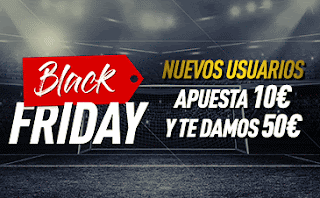 Sportium BLACK FRIDAY: Doblamos tu 1er Depósito + 50€ GRATIS Sportium BLACK FRIDAY: Doblamos tu 1er Depósito + 50€ GRATIS