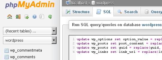 Eksekusi SQL queries