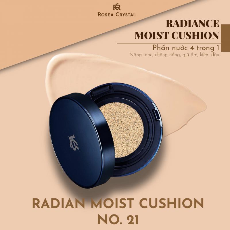 Phấn Nước Rosea Crystal Radiance Moist Cushion No.21 – Tone Sáng