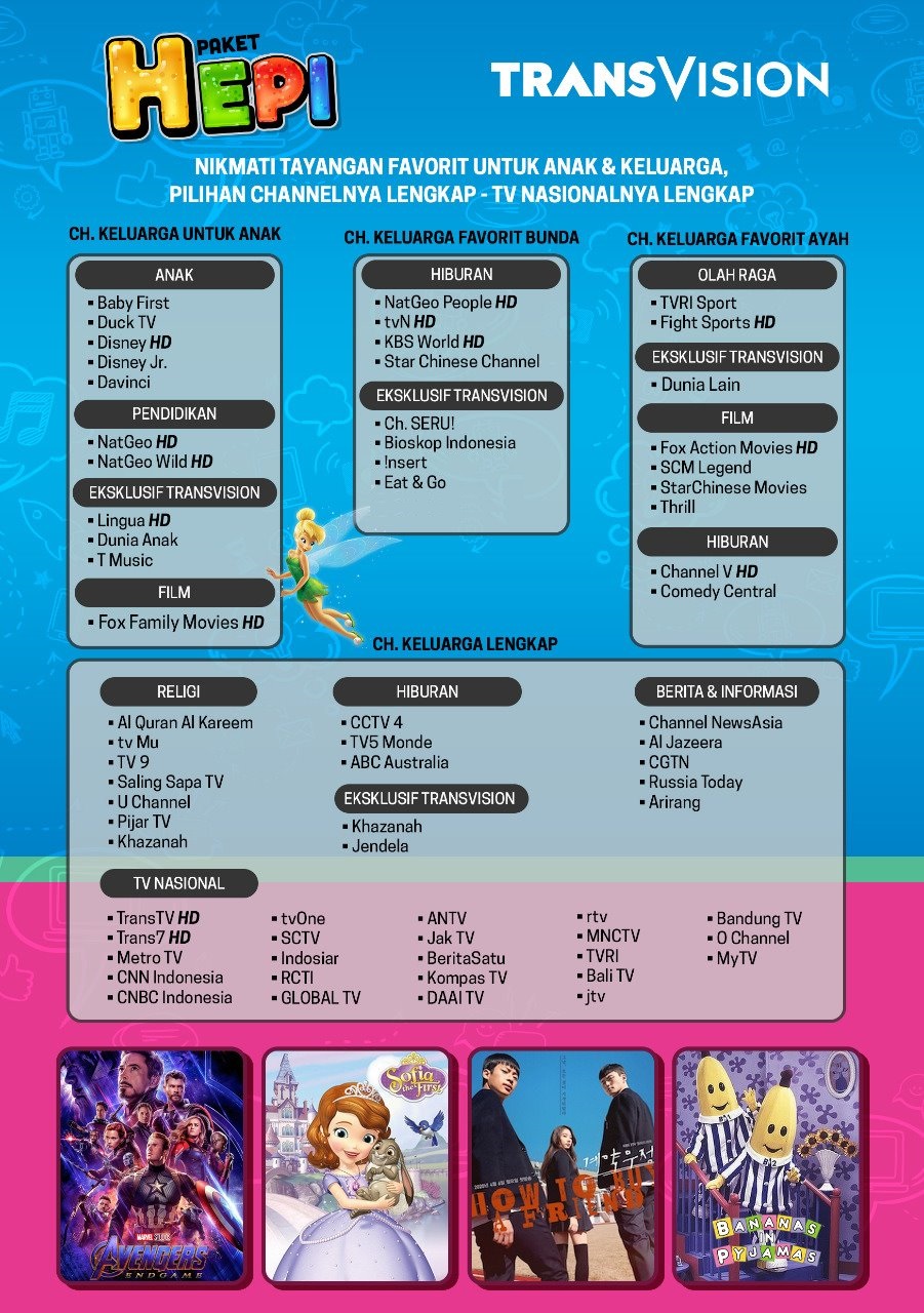 Paket Transvision HEPI Terbaru VIEST SATELIT PARABOLA DEPOK