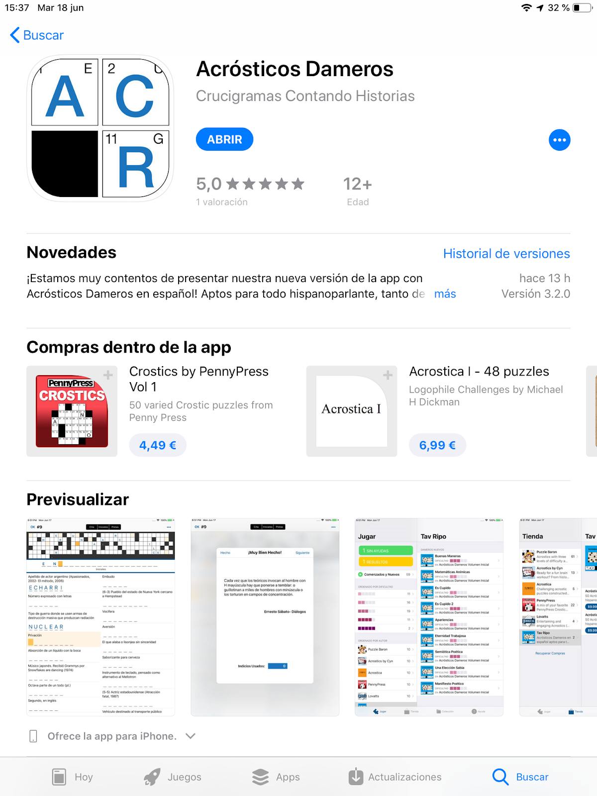 Acrósticos Dameros (app)
