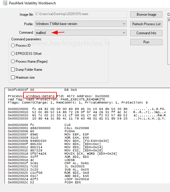 Memory Forensics with Volatility Workbench