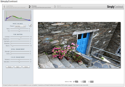 SimplyContrast interface