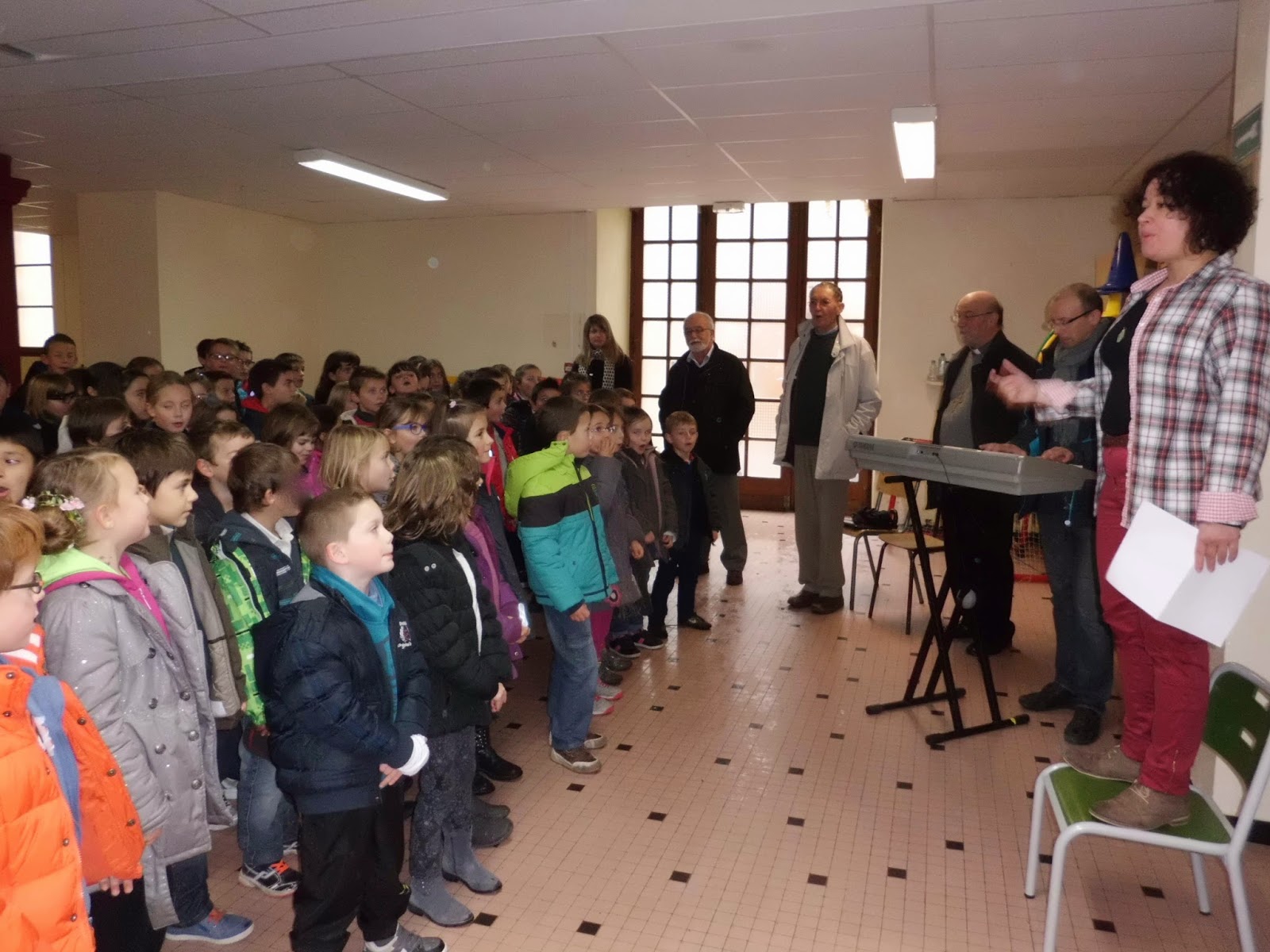École Sainte Famille Rencontre avec l'évêqu