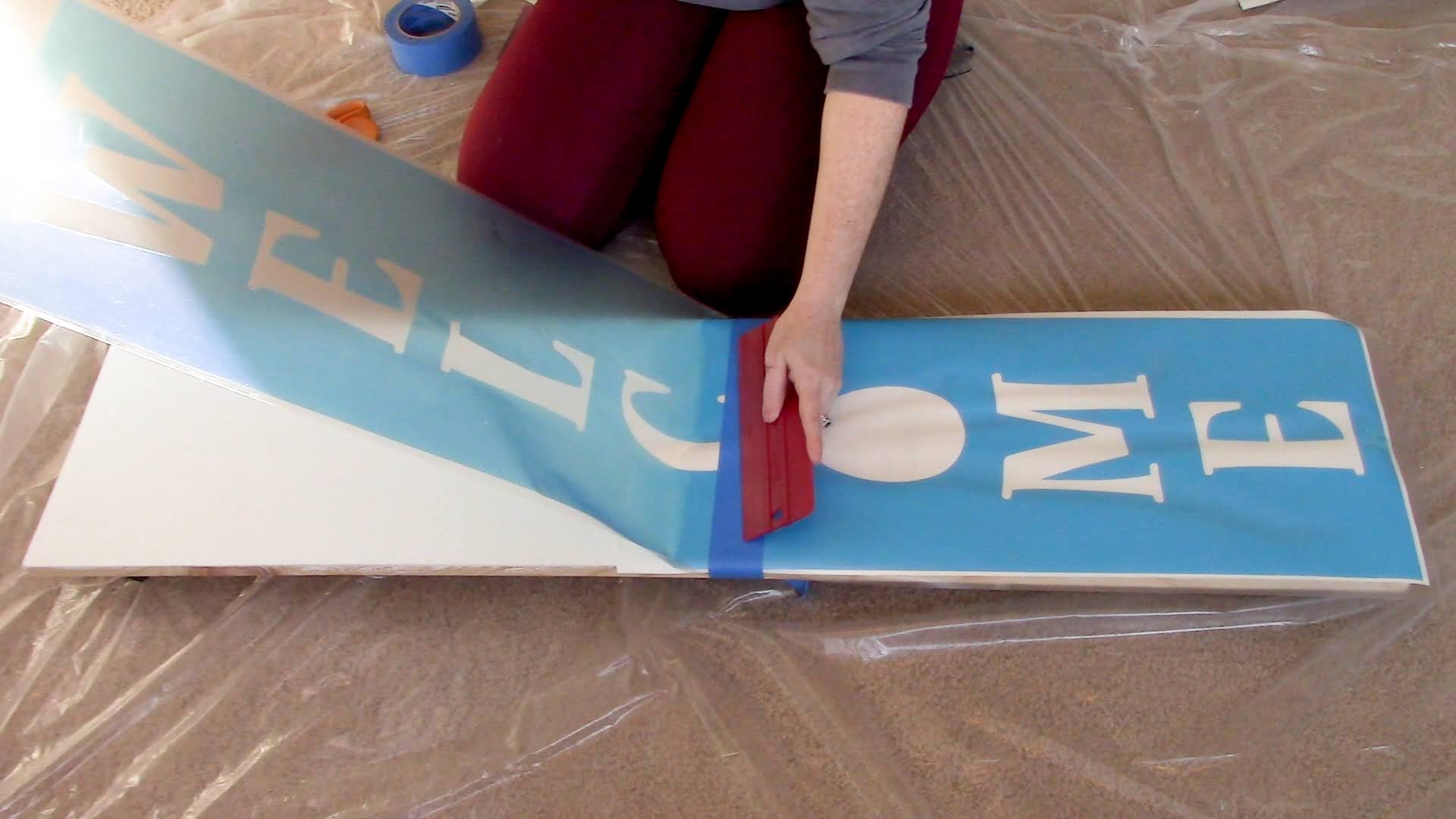 Vertical Stencils for Wood Porch Signs Silhouette CAMEO Tutorial