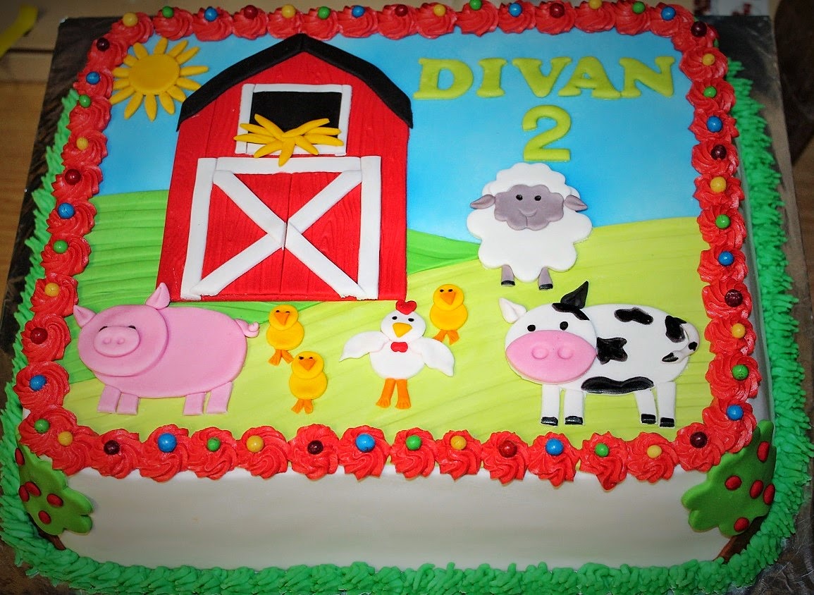 Delana's Cakes Farm Scene Cake Delana's Cakes Farm Scene Cake