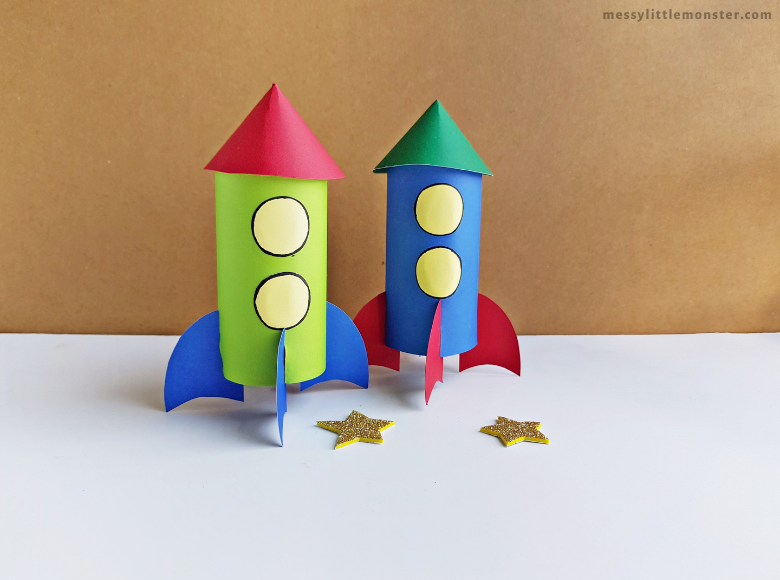 Rocket Craft For Kids Messy Little Monster