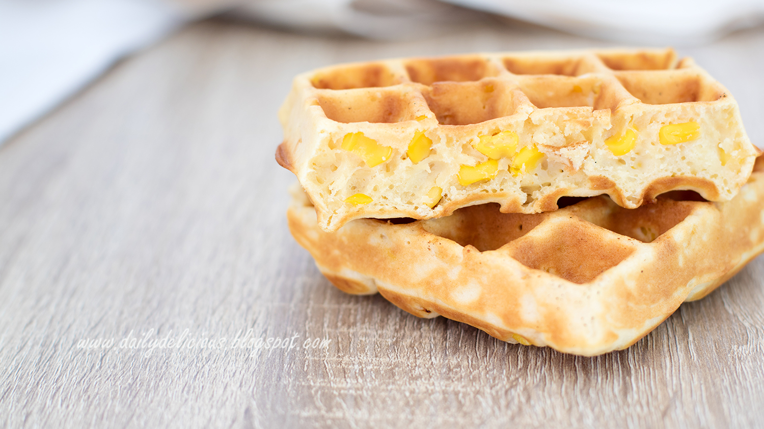 dailydelicious Corn Waffles Easy and delicious breakfast!