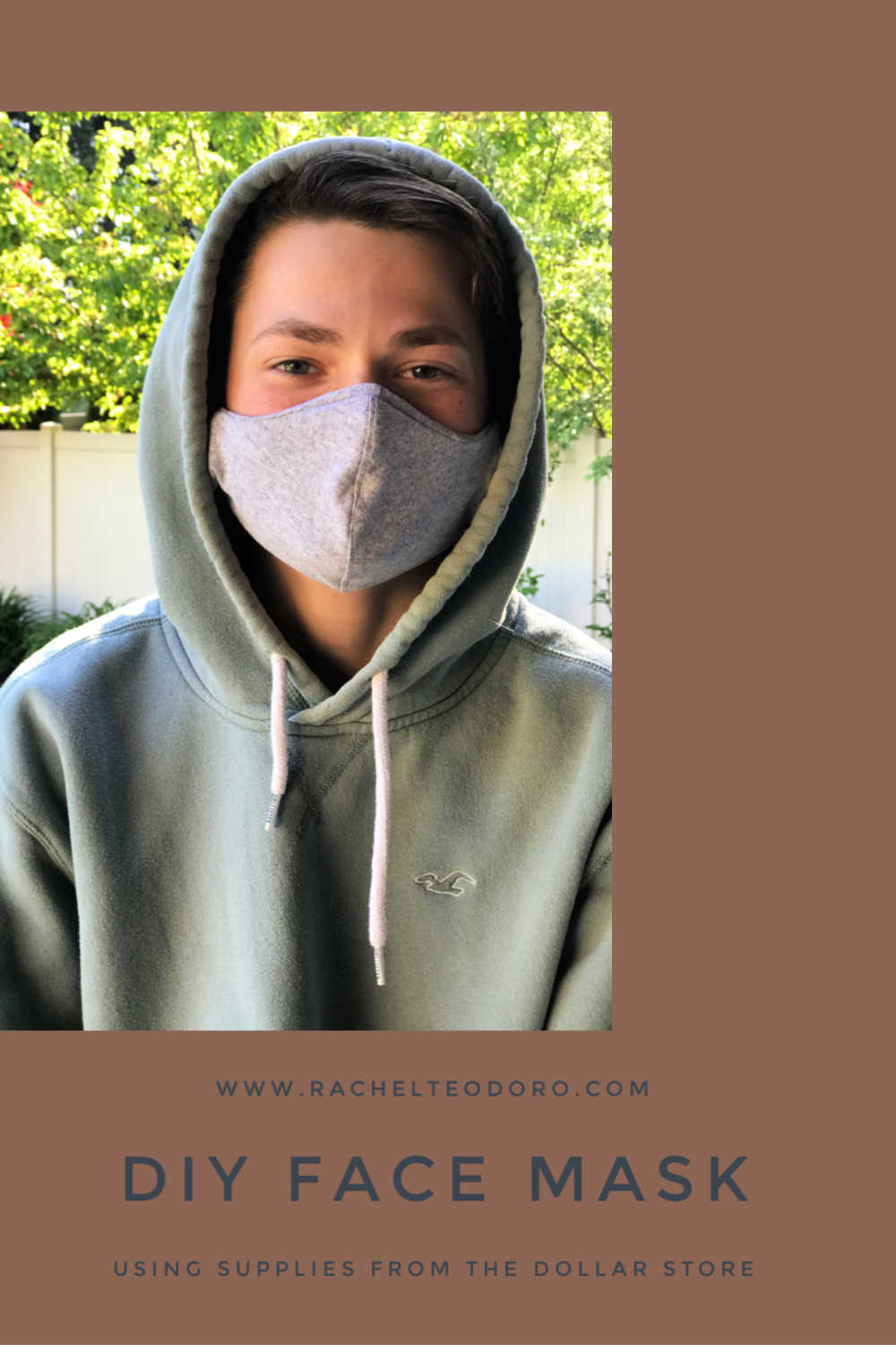 1 Homemade DIY Face Mask Using Dollar Store Supplies