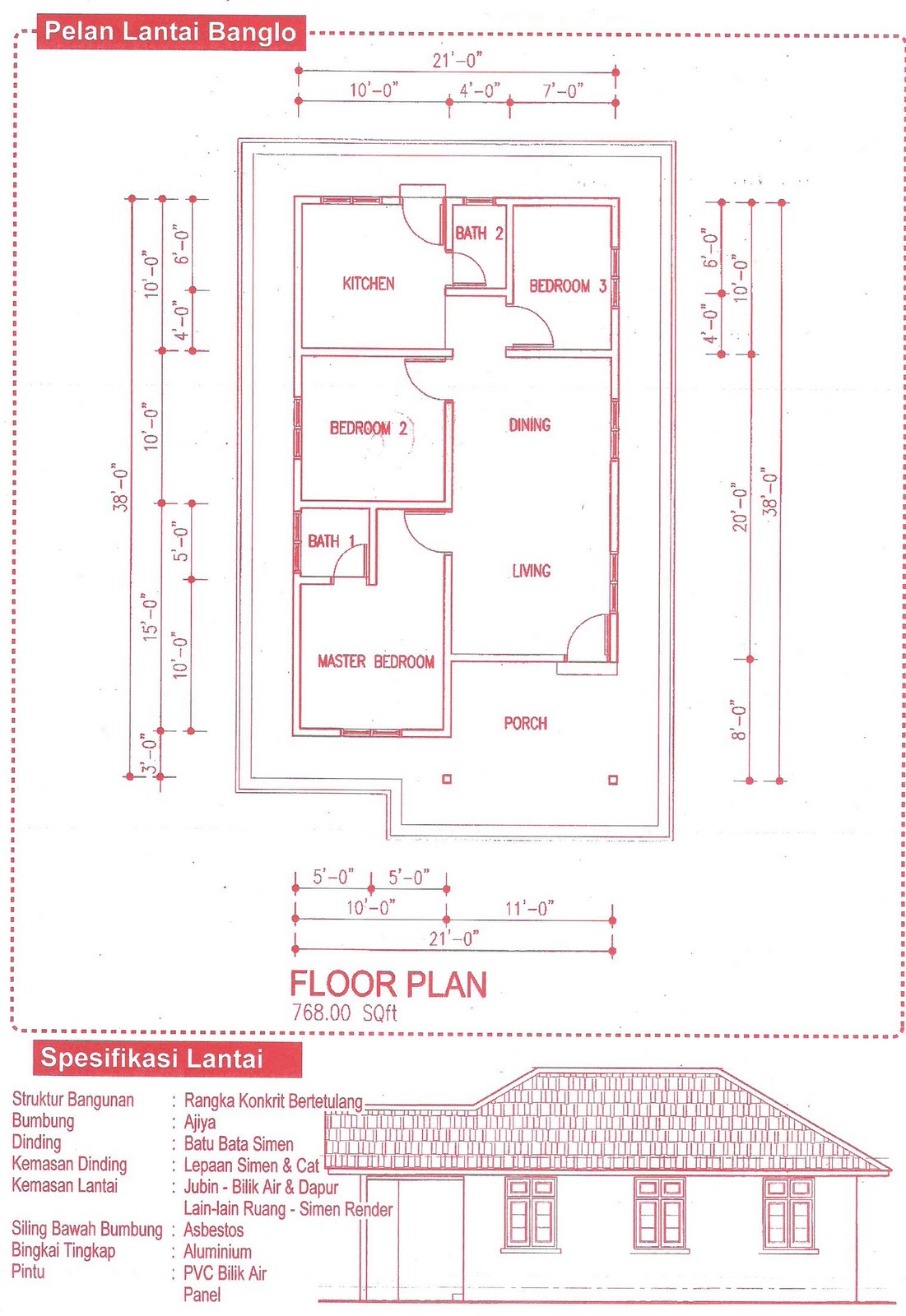 Floor Plan Plan Rumah Mesra Rakyat - Design Rumah Terkini